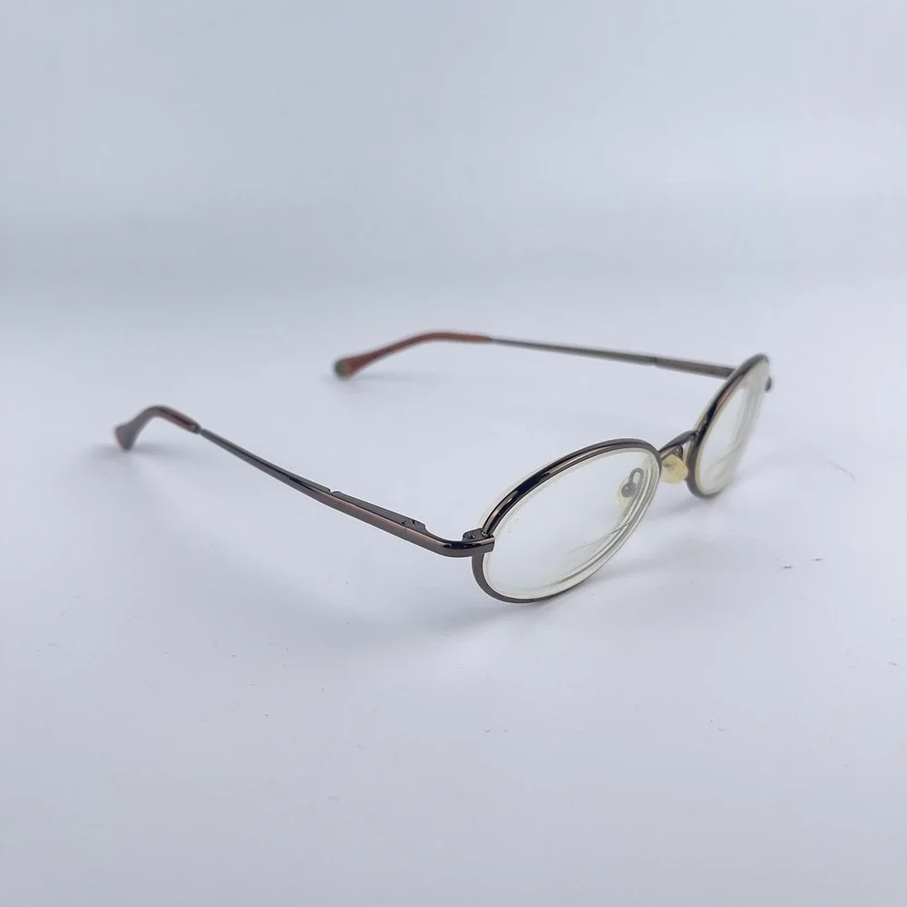 Hilco A2 Eyewear SG102 Unisex Eyeglasses Frame Brown‎ Full Rim Oval 49-19-135mm